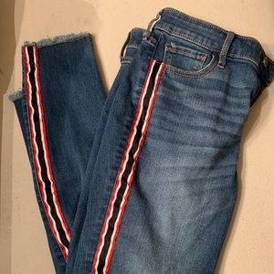 Hollister striped jeans